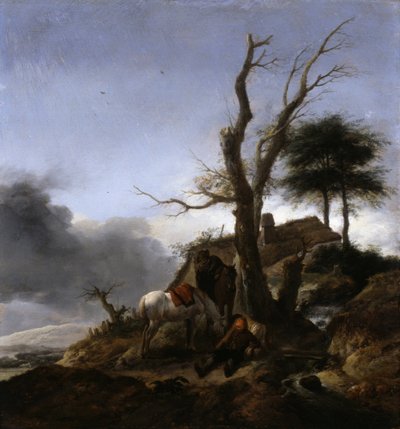 Halt of Travellers by Philips Wouwerman